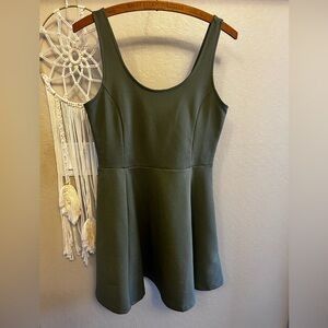 💚 H&M Divided Army Olive Green Mini Dress